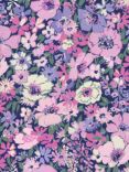 John Lewis Ditsy Floral Cotton Fabric, Purple
