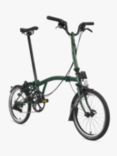 Brompton C Line Explore Mid Handlebar Folding Bike, Racing Green