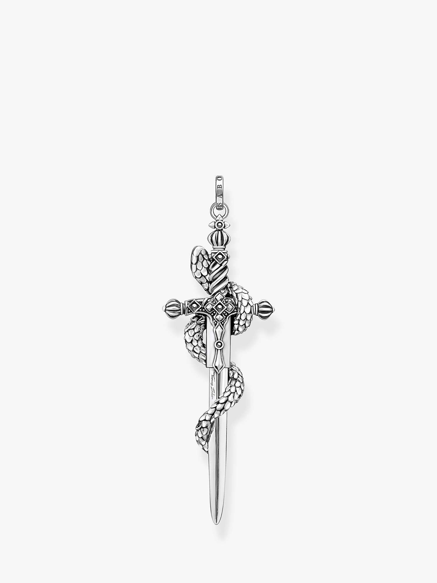 Buy THOMAS SABO Mystic Snake Sword Pendant, Silver Online at johnlewis.com