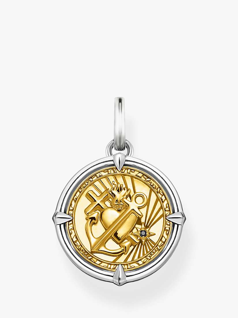 Buy THOMAS SABO Faith, Love & Hope Coin Pendant Necklace, Silver/Gold Online at johnlewis.com