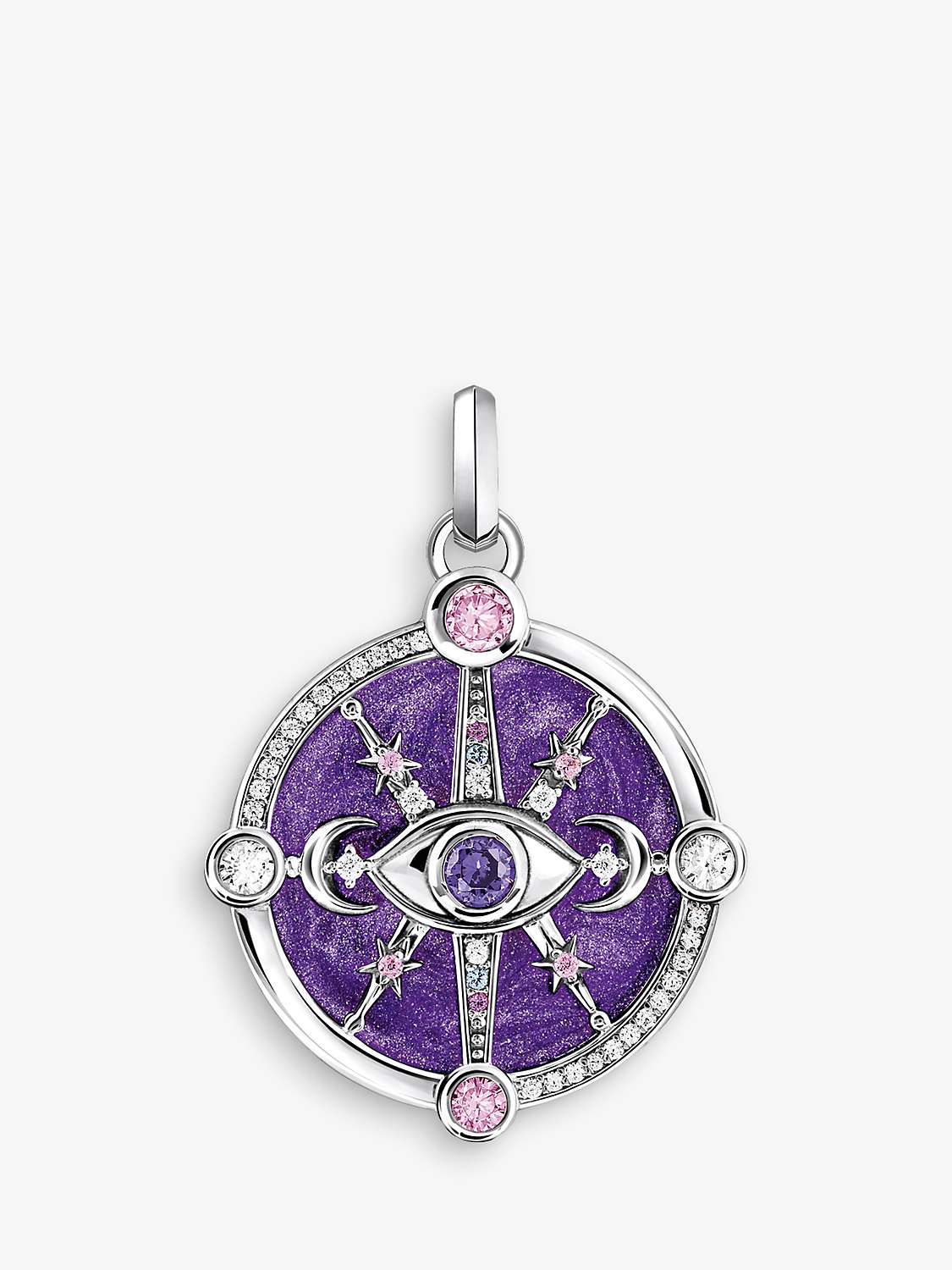 Buy THOMAS SABO Cosmic Talisman Lucky Eye Enamel Pendant, Silver Online at johnlewis.com