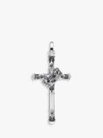 THOMAS SABO Rotating Crown Cross Pendant, Silver