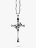 THOMAS SABO Rotating Crown Cross Pendant, Silver