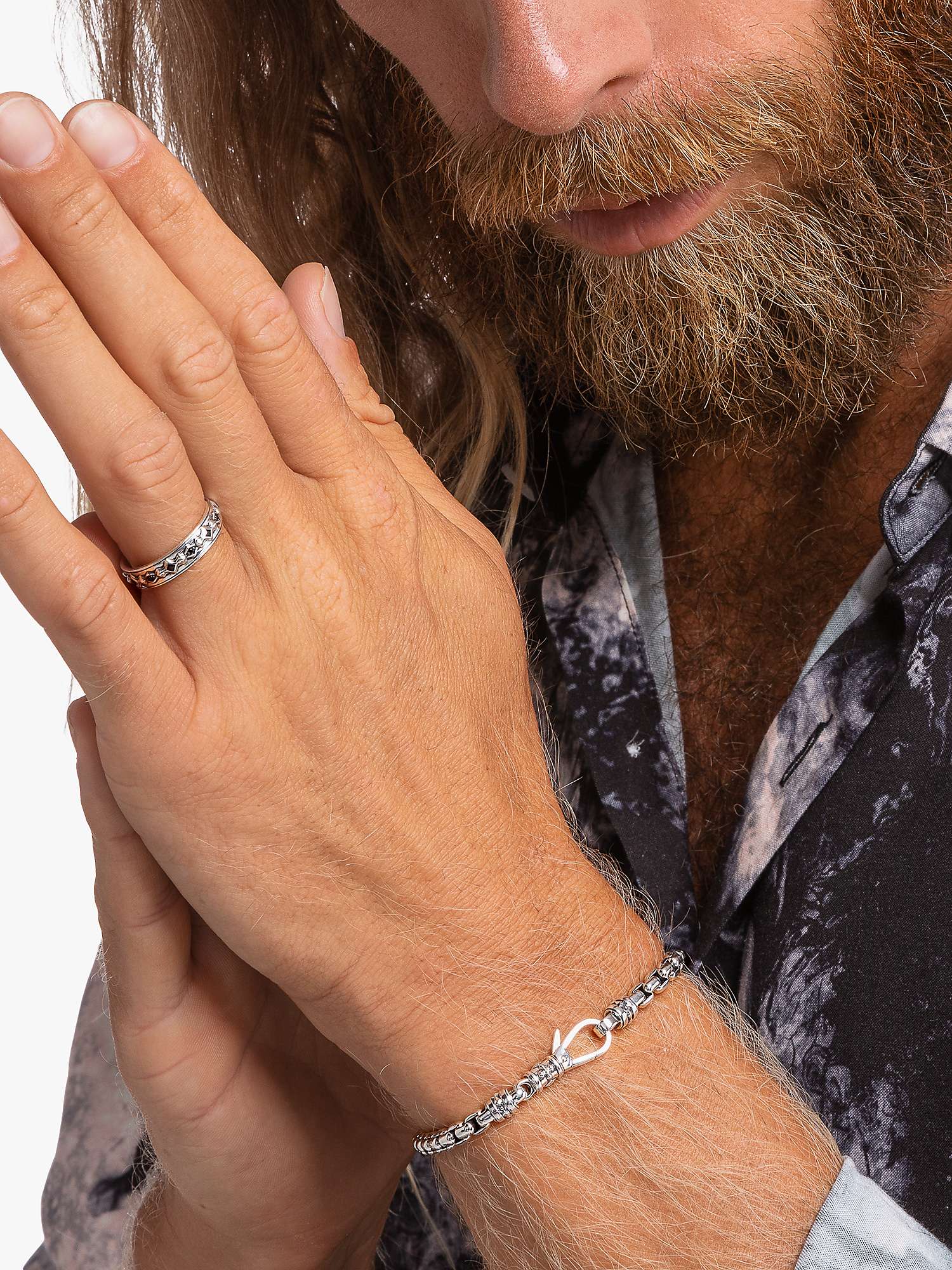 Buy THOMAS SABO Link Chain Venetian Bracelet, Silver Online at johnlewis.com