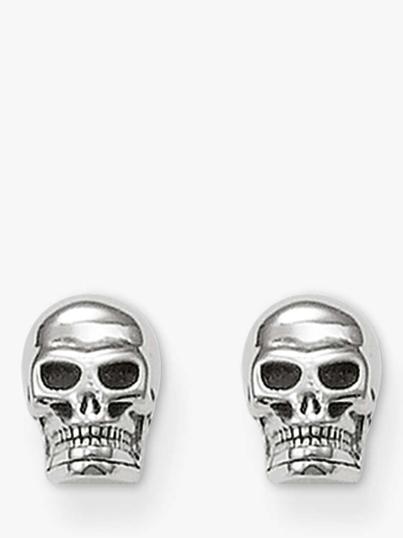 Buy THOMAS SABO Skull Stud Earrings, Silver Online at johnlewis.com