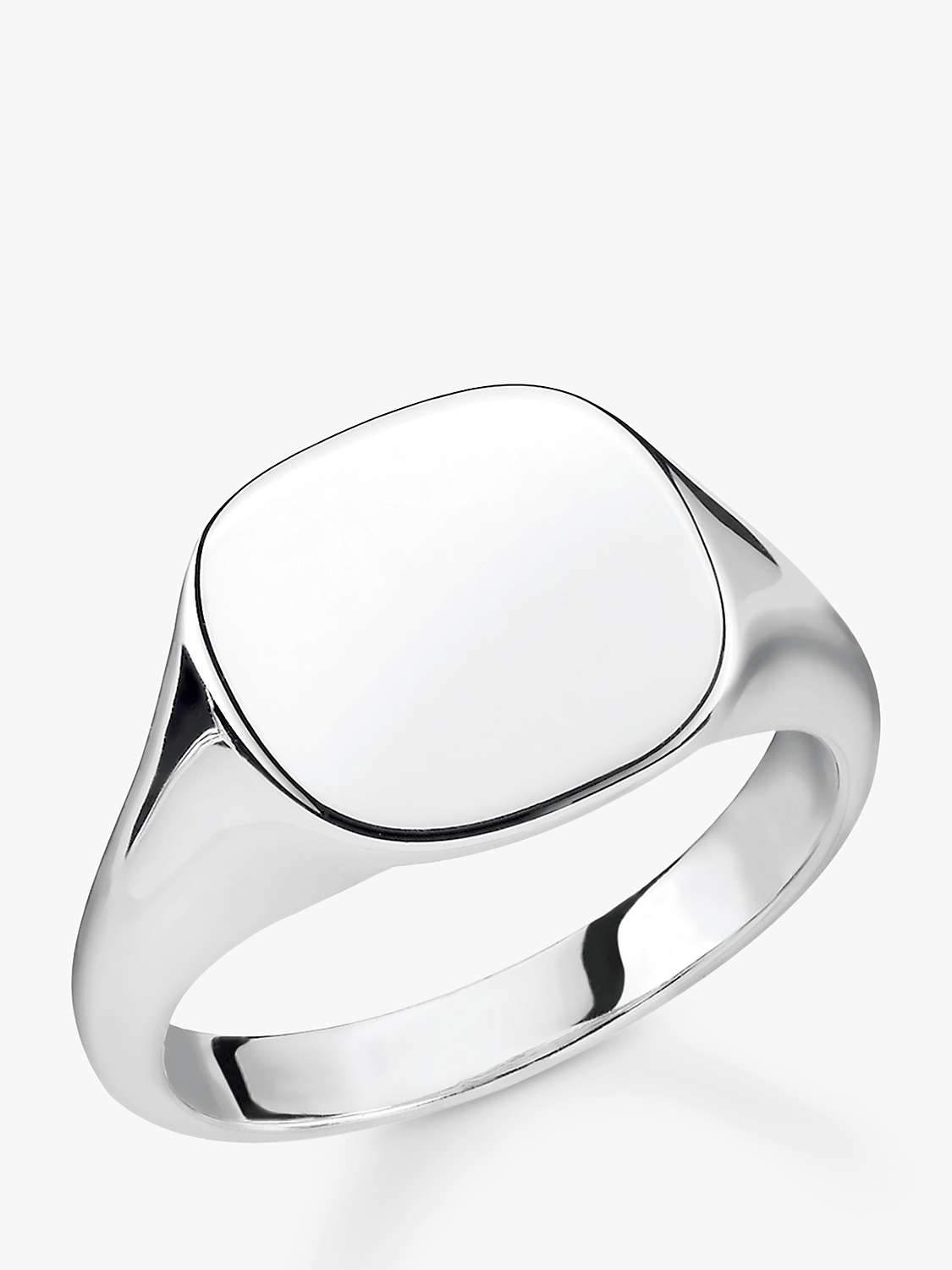 Buy THOMAS SABO Unisex Signet Ring, Silver Online at johnlewis.com