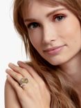 THOMAS SABO Unisex Lucky Charm Signet Ring, Silver/Gold