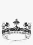 THOMAS SABO Men's Zirconia Crown Ring, Silver