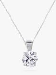 E.W Adams 18ct White Gold Diamond Pendant Necklace