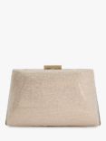 Dune Bellaire Diamante Hard Case Box Clutch Bag, Gold