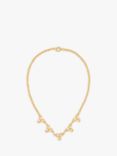 Susan Caplan Vintage Rediscovered Collection Gold Plated Cluster Faux Pearl Chain Necklace, Gold
