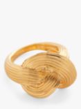 Monica Vinader Groove Collection Chunky Knot Ring, Gold