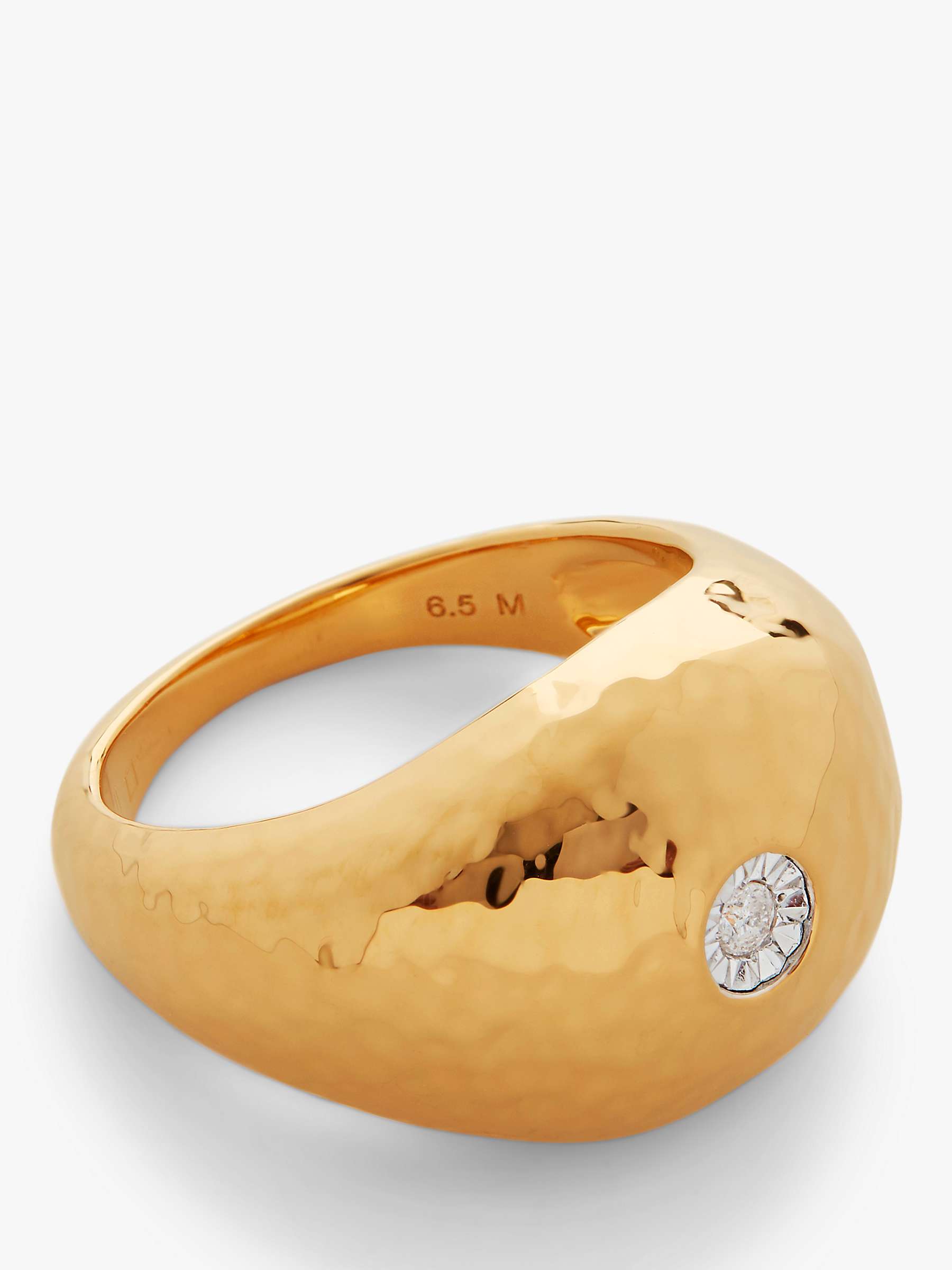 Buy Monica Vinader Deia Diamond Ring, Gold Online at johnlewis.com