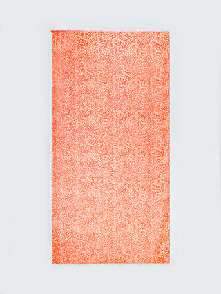 John Lewis Agnes Floral Print Recycled Polyester Scarf, Orange/Multi