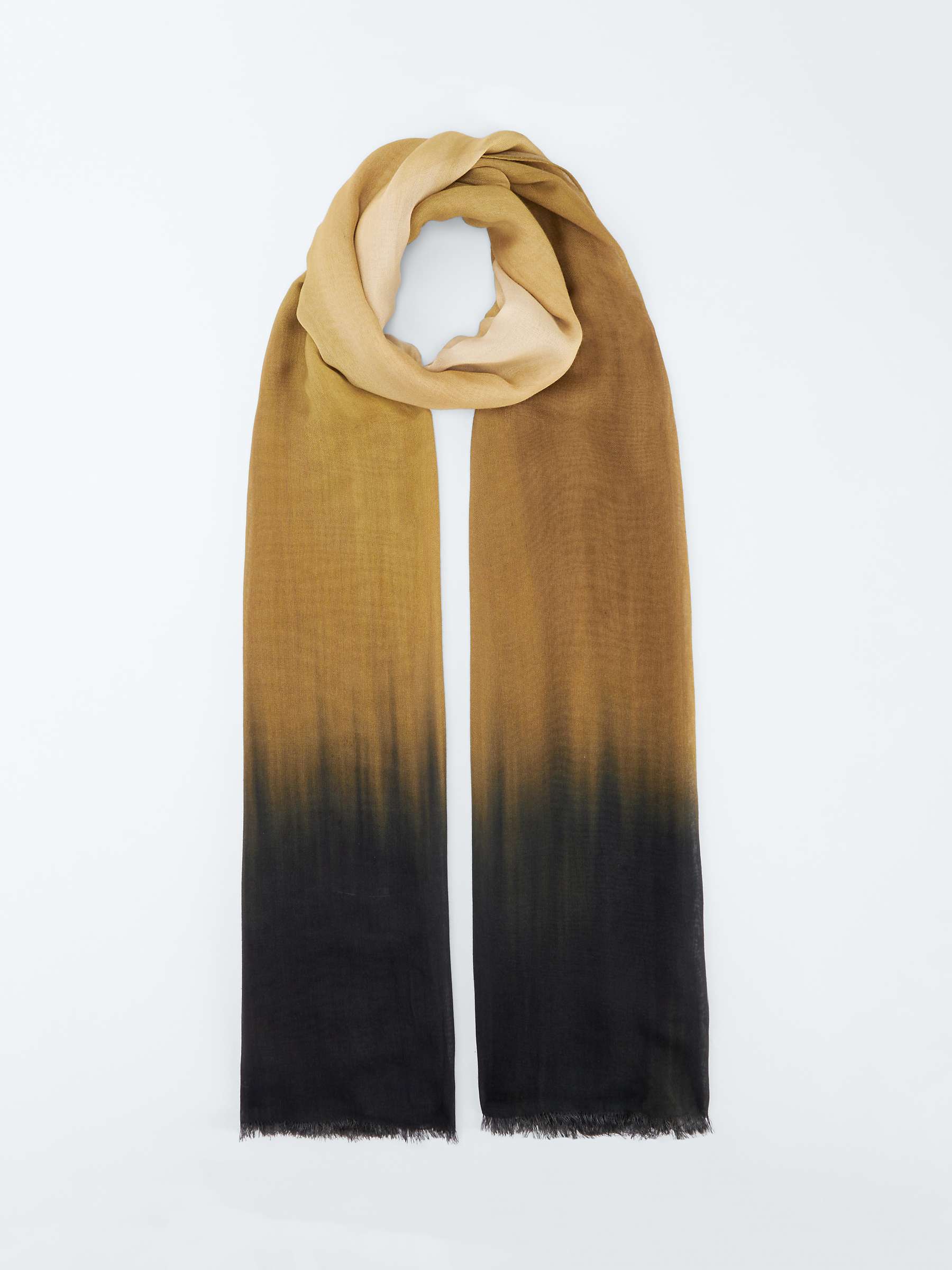 Buy John Lewis Painted Ombre Modal Scarf, Neutral Online at johnlewis.com