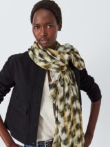 James Lakeland Scarf Print Horizontal Rib Top, Multi at John Lewis &  Partners