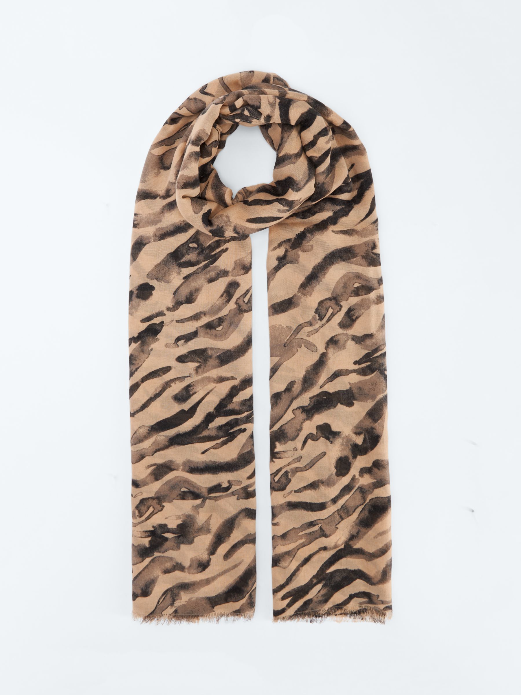 Buy John Lewis Recycled Polyester Inky Zebra Scarf, Multi Online at johnlewis.com