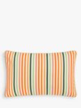 John Lewis Country Stripe Indoor/Outdoor Cushion, Melon
