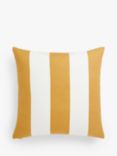 John Lewis ANYDAY Bold Stripe Indoor/Outdoor Cushion, Buttercup