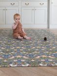 Totter + Tumble x  Morris & Co Collection Standard Reversible Playmat, Strawberry Thief/Willow Boughs
