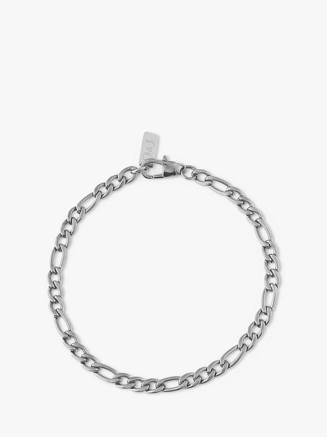 Orelia & Joe Figaro Chain Bracelet, Silver at John Lewis & Partners