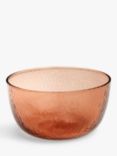 John Lewis Orangery Glass Ice Cream Bowl, 12cm, Orange