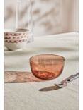 John Lewis Orangery Glass Ice Cream Bowl, 12cm, Orange