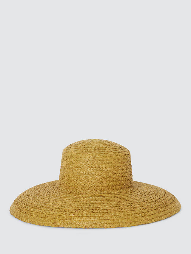 John Lewis Straw Raffia Downturn Hat, Natural