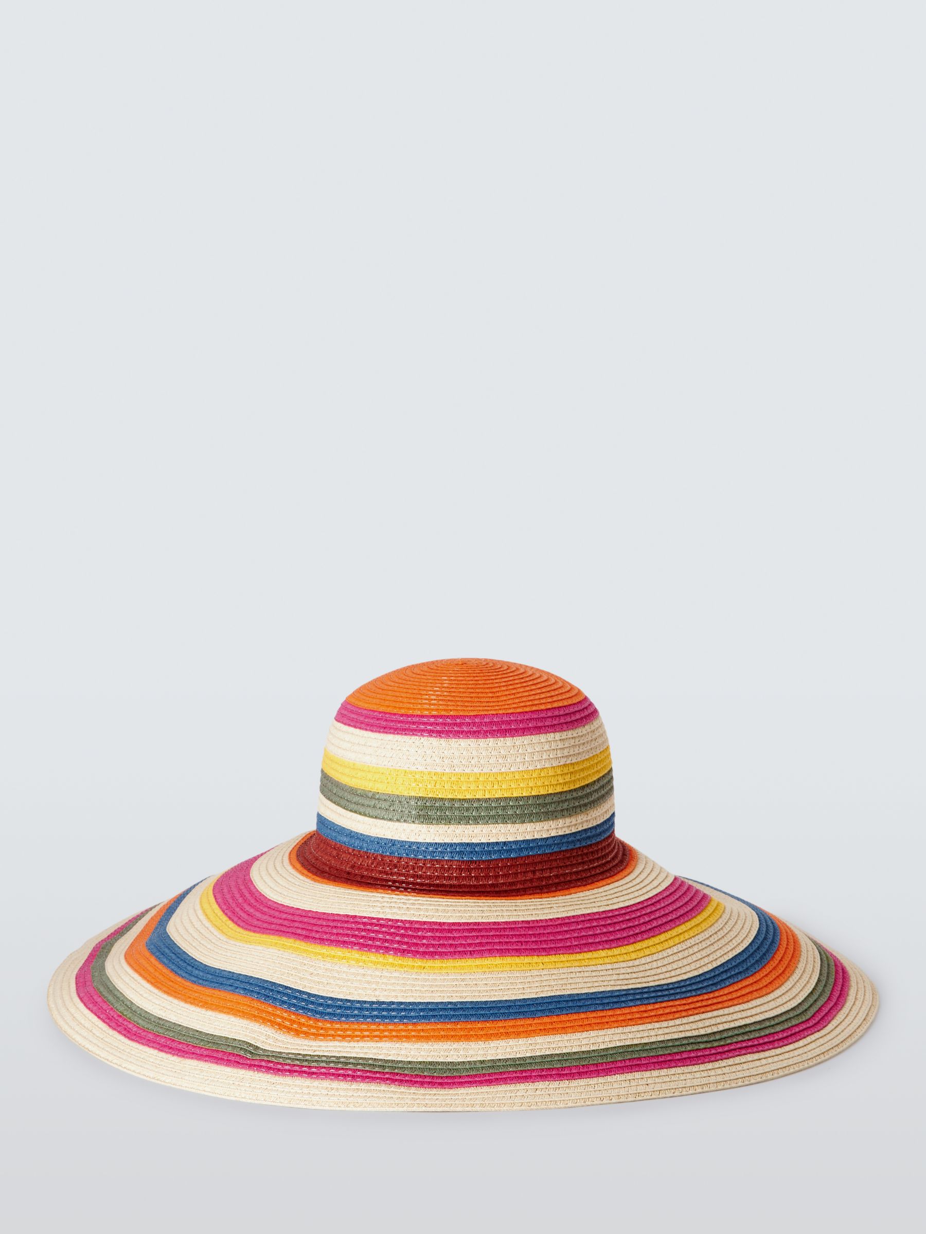 John Lewis Large Stripe Floppy Hat, FSC-Certified