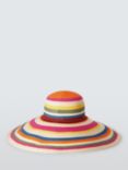 John Lewis Large Striped Floppy Hat
