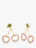 Coach Cherry Stud Earrings, Gold