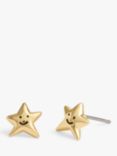 Coach Smiley Star Stud Earrings, Gold