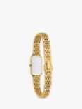 Citizen EG2693-51P Women's Eco-Drive Rectangular Bracelet Strap Watch, Gold