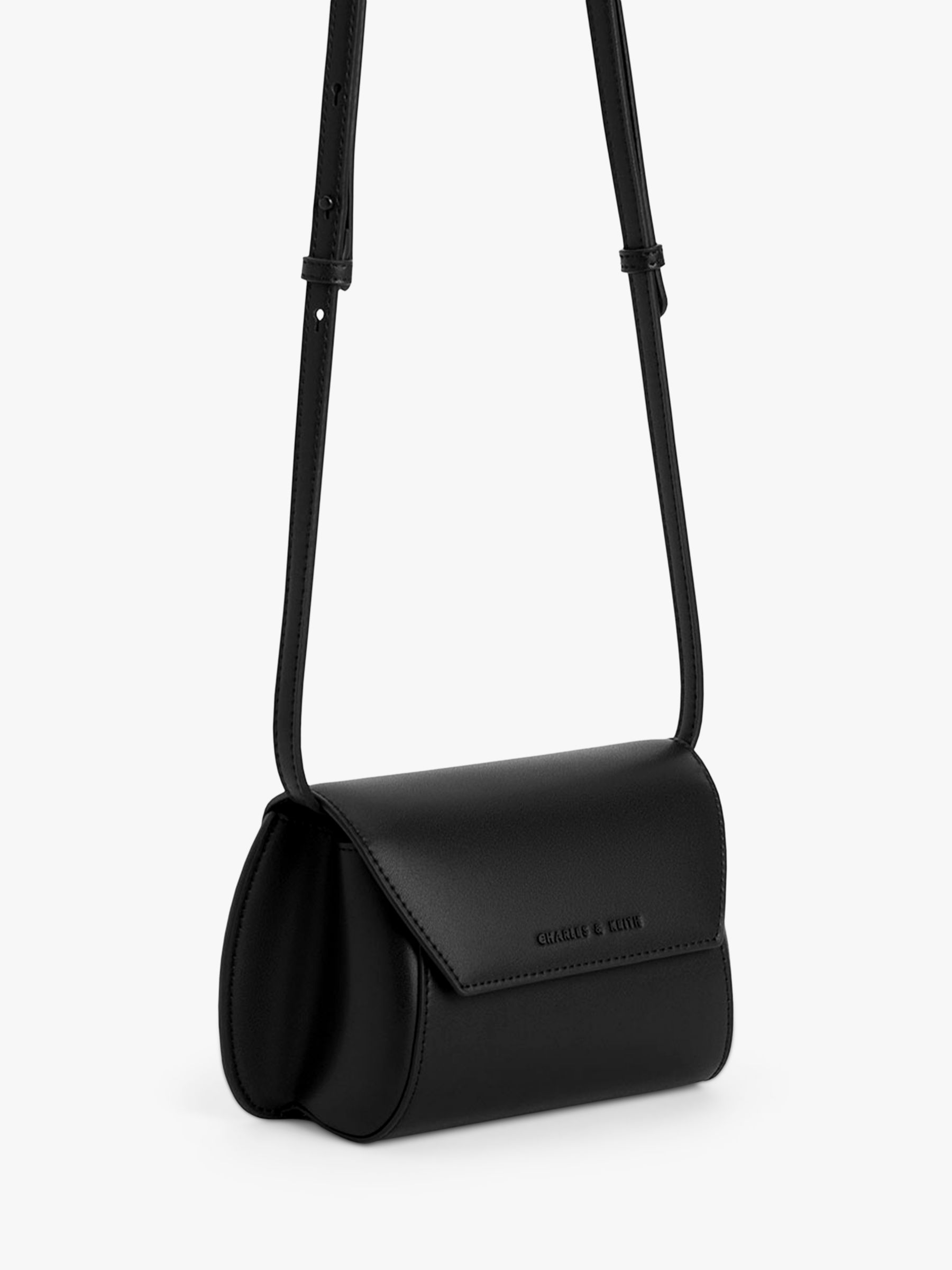 CHARLES & KEITH Cassiopeia Mini Cross Body Bag, Black at John Lewis ...