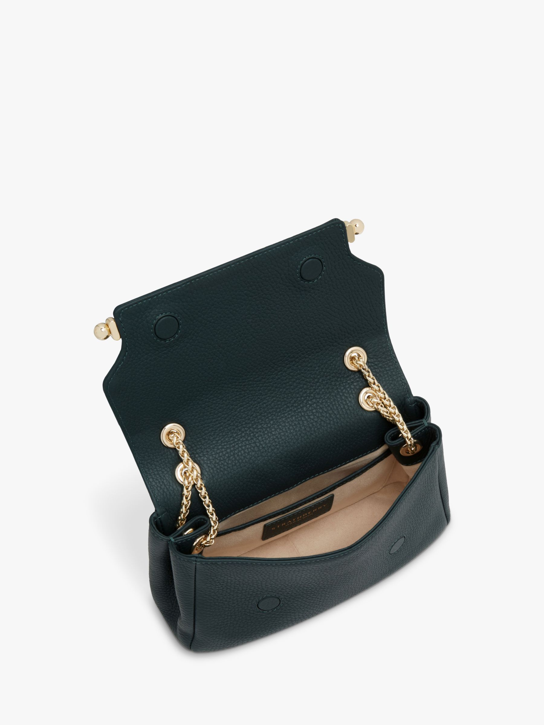 Buy Strathberry East/West Chain Strap Mini Leather Cross Body Bag Online at johnlewis.com