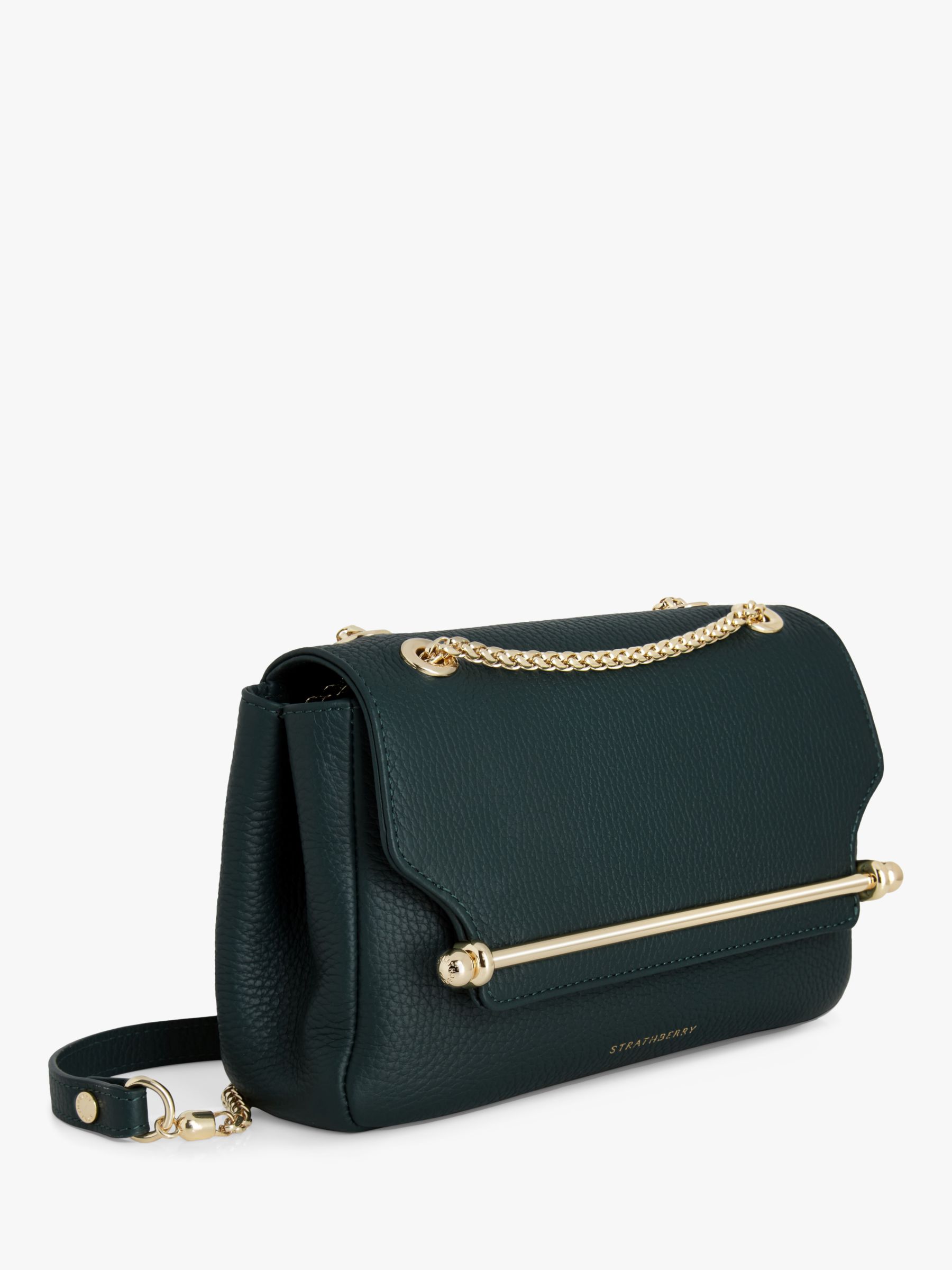 Buy Strathberry East/West Chain Strap Mini Leather Cross Body Bag Online at johnlewis.com