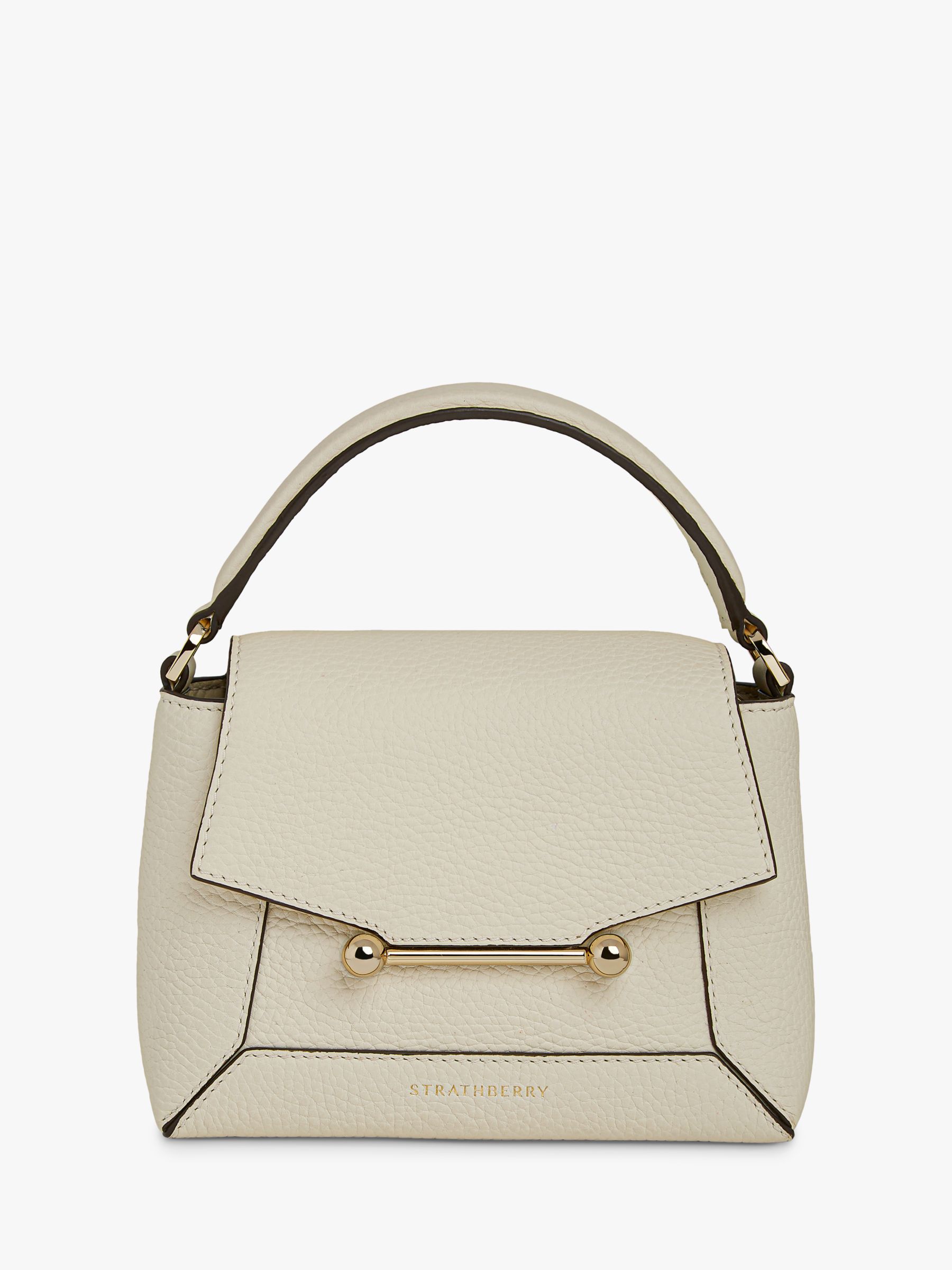 Strathberry Mini Mosaic Bag, Vanilla at John Lewis & Partners