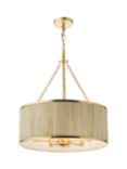 Där Fenella 5 Arm Pendant Ceiling Light, Gold