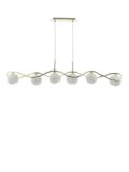 Där Lysandra 6 Pendent Bar Ceiling Light, Gold