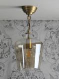 Laura Ashley Ockley Glass Ceiling Light, Brass