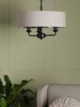 Laura Ashley Sorrento 3 Arm Ceiling Light, Natural