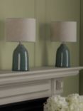 Laura Ashley Penny Table Lamp, Set of Two, Blue