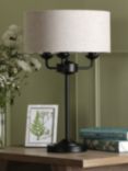 Laura Ashley Sorrento 3 Arm Table Lamp, Natural
