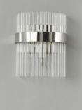 Laura Ashley Alexa Wall Light, Clear/Polished Nickel