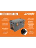 Vango Glacier 33L Cooler Box, Grey