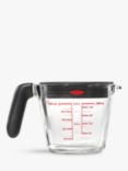 OXO Good Grips Glass Measuring Jug with Lid, 500ml, Clear/Black