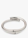UNOde50 Meeting Point Hinged Bangle, Silver