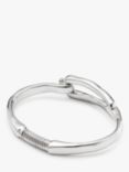 UNOde50 Elongated Clasp Bangle, Silver