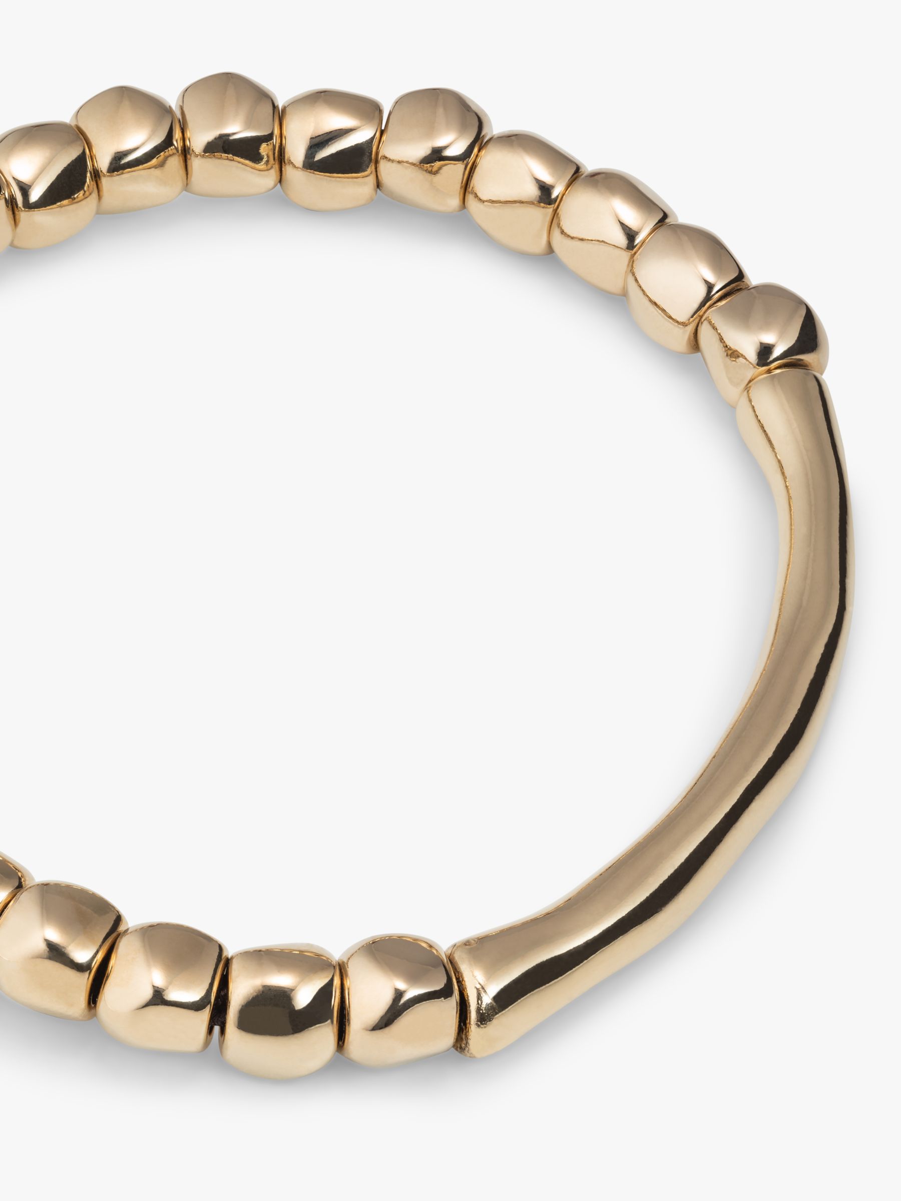 Buy UNOde50 Beaded Tube Bracelet, Gold Online at johnlewis.com