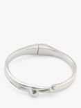 UNOde50 Feelings Double Head Nail Hinge Bangle, Silver